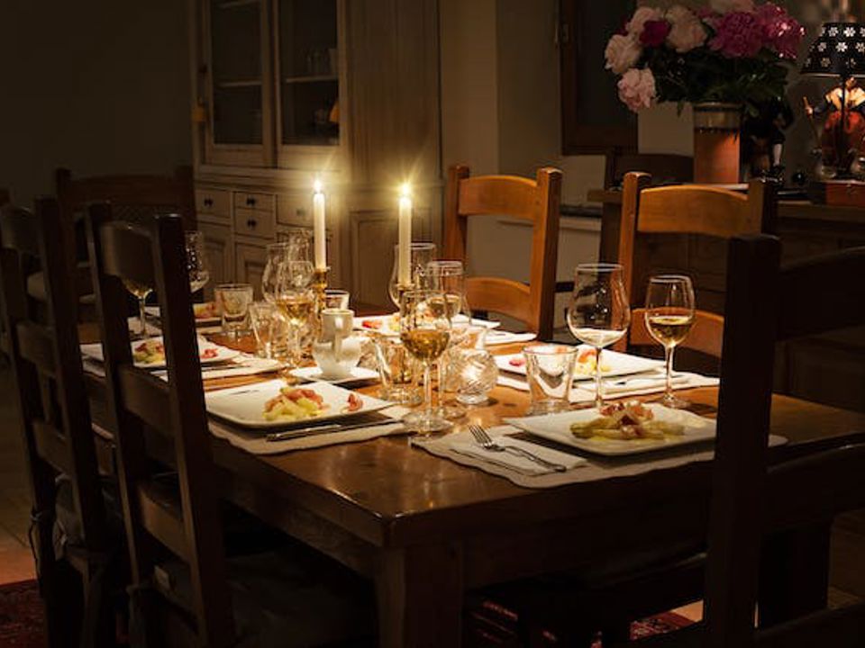 Gedekte Tafel Voor Kerstdiner